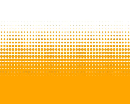 Background - Orange Dots and White Blank