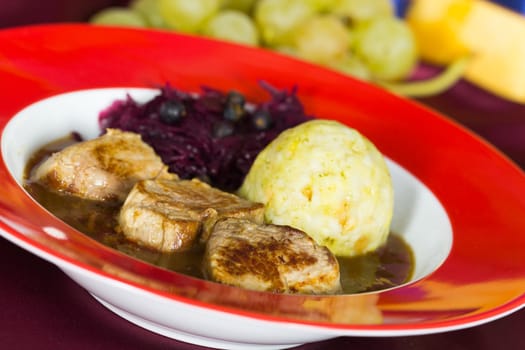 Medallions with sauce