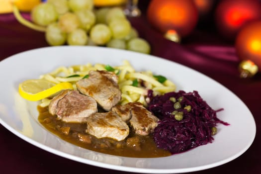 Medallions with sauce