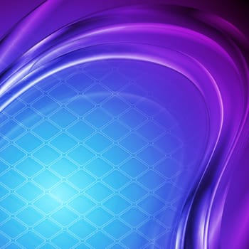 Bright wave background with square texture. Eps 10 vector