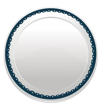 illustration of a plate on a white background