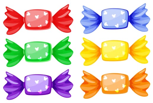 illustration of sweets on a white background