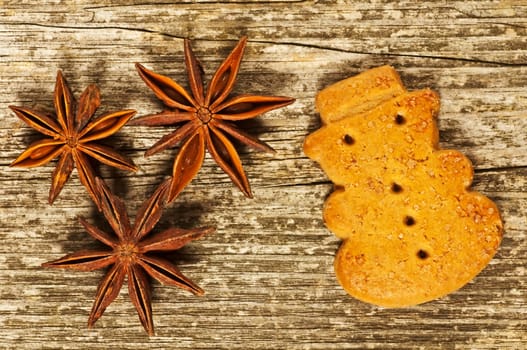 Christmas biscuits with star anise