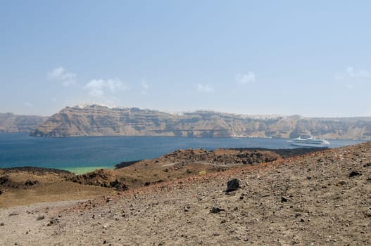 Beautiful Santorini landscape