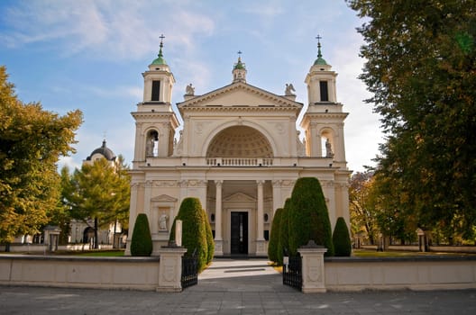 St. Anne's Church, at the Wilanow Palace in Warsaw, Poland.