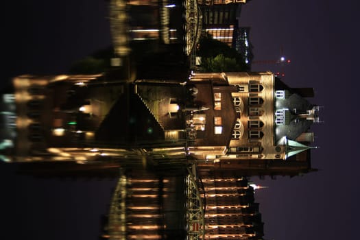 Wasserschloos Speicherstadt at night
