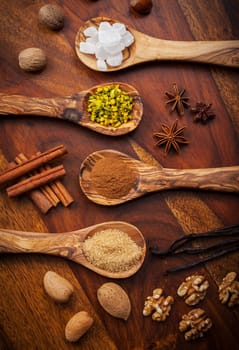 Aromatic baking ingredients for Christmas cookies