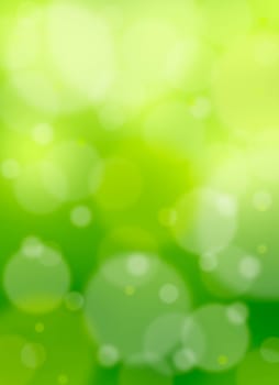 Green bokeh abstract light background