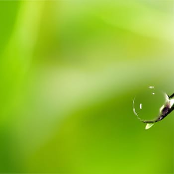 Snail on green leaf for adv or others purpose use