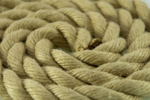 rope building a circle as background