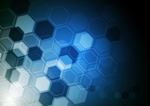 Dark blue tech background. Vector illustration eps 10