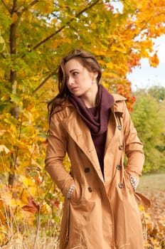Thoughtful young woman
