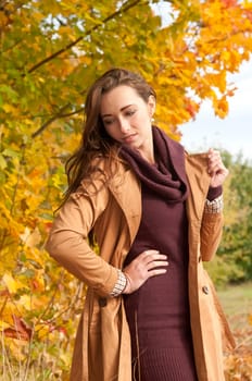 Thoughtful young woman
