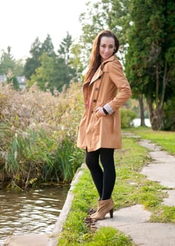 cheerful young woman