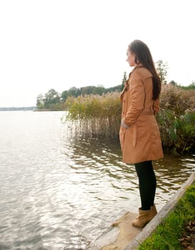 lonely young woman