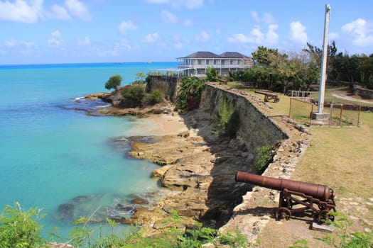 British Fort James was built to guard St. John’s Harbour in Antigua and Barbuda in the Caribbean.