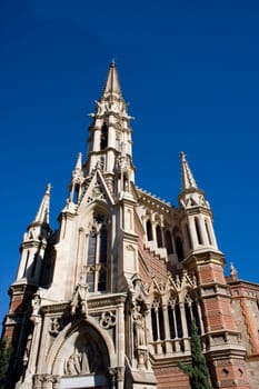 Baroque Church against blue sky