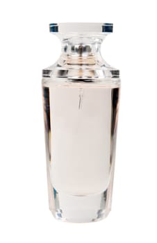 perfume bottle with a lid on a white background