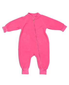pink rompers isolated on white background