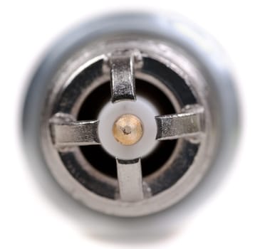 The electrode spark plugs the car close-up