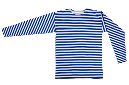 striped vest isolated on white background
