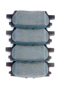Set of brake pads, isolate on white