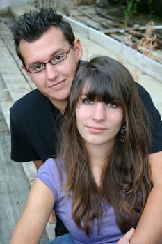 A young happy couple of lovers