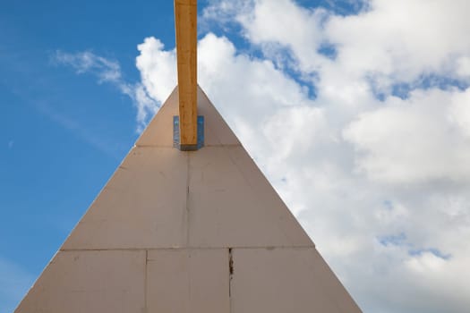 detail of a  roof construction