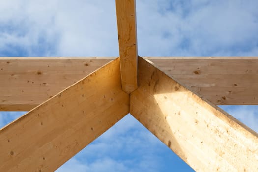 detail of a  roof construction