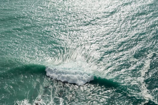 Sea surface detail in the Atlantic portuguese coast