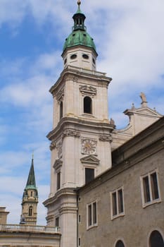 Salzburg - Tower of Cathedral (Austria, Europe)