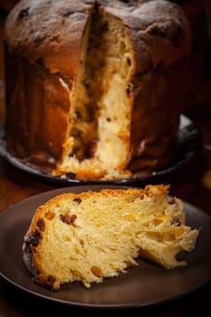 Panettone - traditional Italian Christmas cake