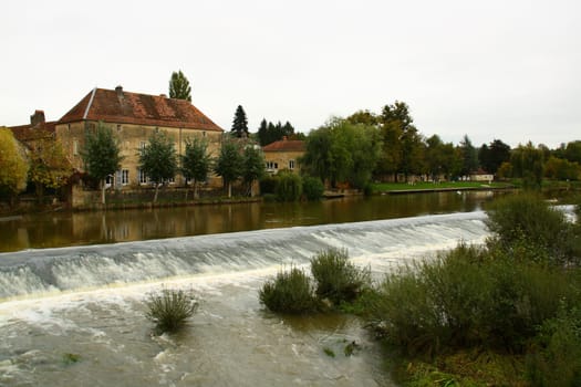 Scey Sur Saone ,which is small town of vesoul,general view
