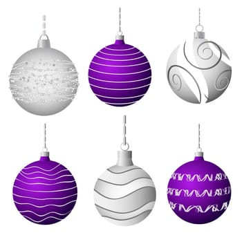 Various Christmas balls