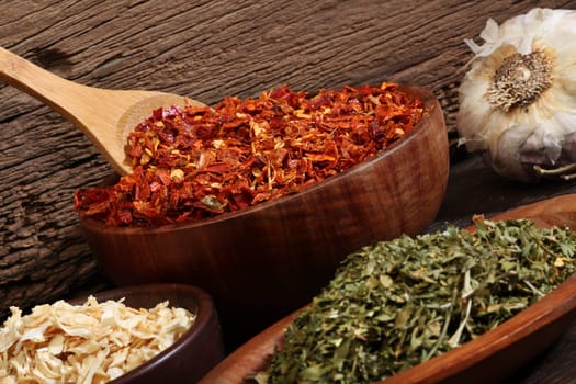 Different spices. Various colours and textures