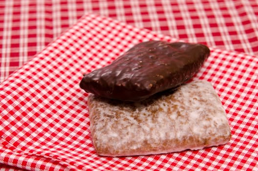 Nuremberg Elisen Gingerbread with Icing and Chocolate