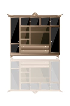 Modern style living furniture icon over white background