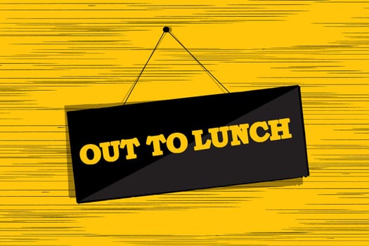 Out to lunch message board grunge sketch