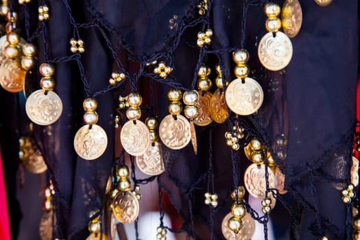 Belly dance costume details, tunisian bazar