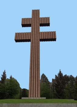 Lorraine cross memorial Charles de Gaulle in France