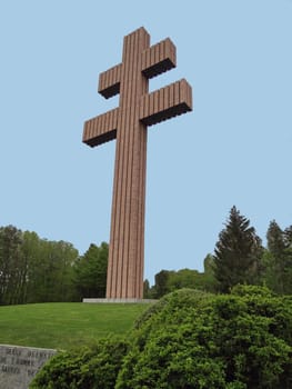 Lorraine cross memorial Charles de Gaulle in France