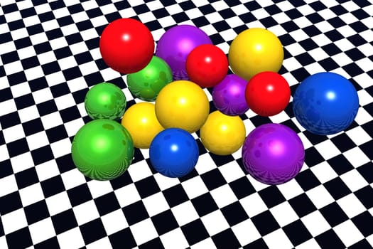 colored balls