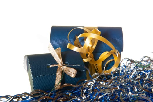 Christmas gift box on a white background