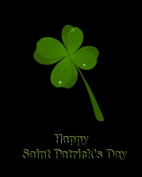 Stylish design card for Saint Patrick's Day celebration.