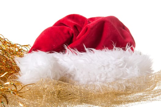 A christmas gift on a white background