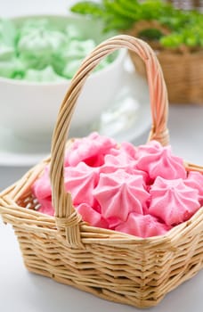 pastel colors of Meringue cookies