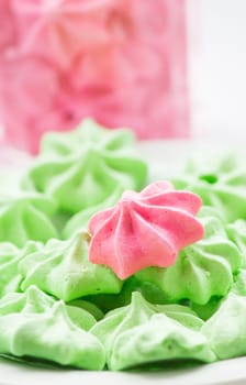 pastel colors of Meringue cookies