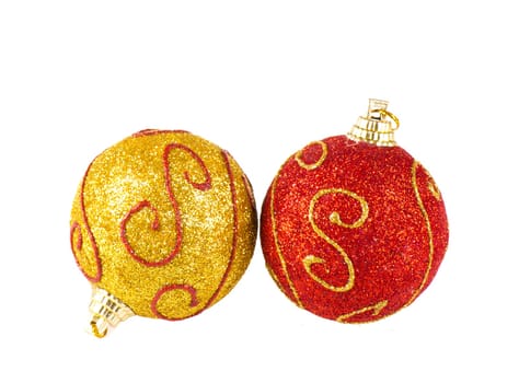 Christmas bauble. Isolated on white background