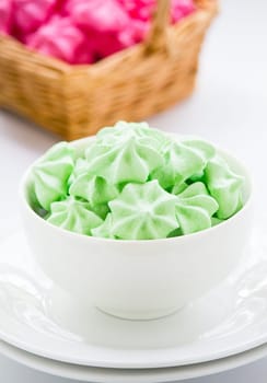 pastel colors of Meringue cookies