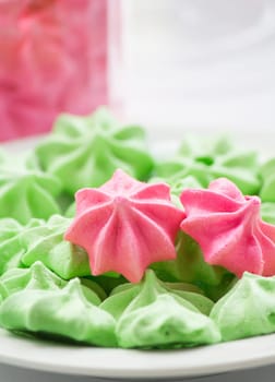 pastel colors of Meringue cookies